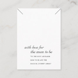 CARTÃO DE LUGAR MÃE BRANCA PRETA A SER VISUALIZADA PELA PLACA DE E