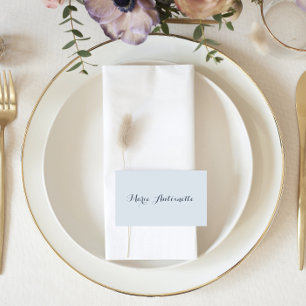 Cartão De Lugar Marie Antoinette Wedding Rococo Dusty Blue