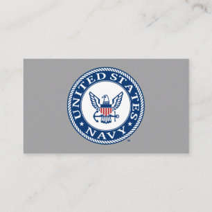Cartão De Lugar Marinho dos EUA Marinho Alt Emblem