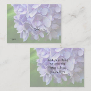 Cartão De Lugar Mesa de Casamento da Flor de Hydrangea Azul