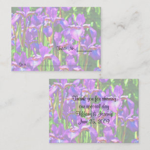 Cartão De Lugar Mesa de Casamento de Flores Roxo