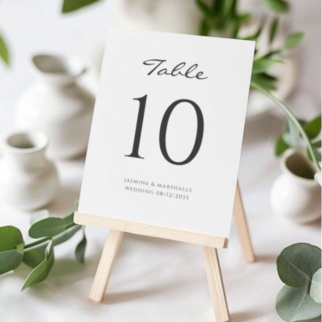 Cartão De Lugar mesa de casamento simples moderna (minimal wedding table cards )
