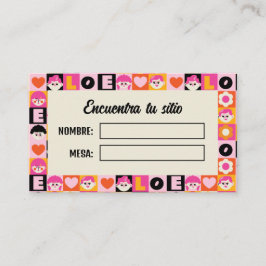 Cartão De Lugar Meseros Seating Plan Boda Original Divertida
