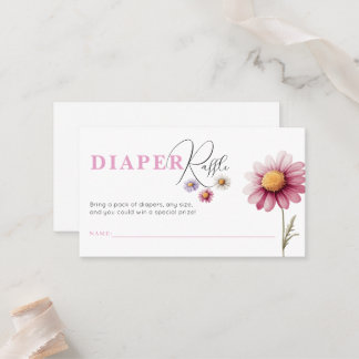 Cartão De Lugar Modelo de Bilhete de Fralda chá de fraldas