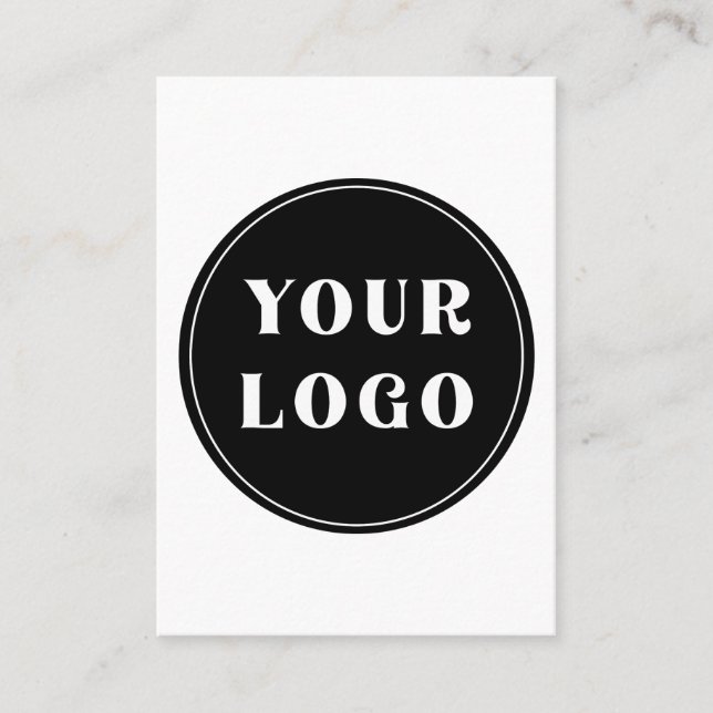 Cartão De Lugar Moderno, elegante, sofisticado e personalizável (Frente)