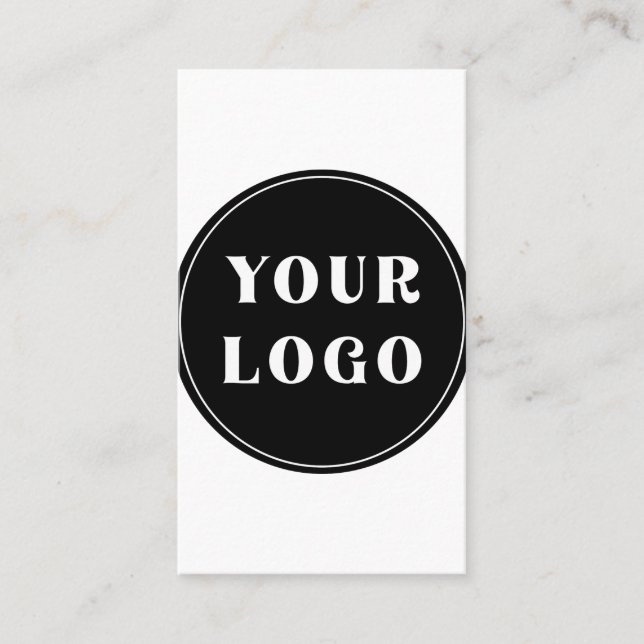 Cartão De Lugar Moderno, elegante, sofisticado e personalizável (Frente)