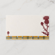 Napier Tartan Oxblood Âmbar Escocês Minimalista