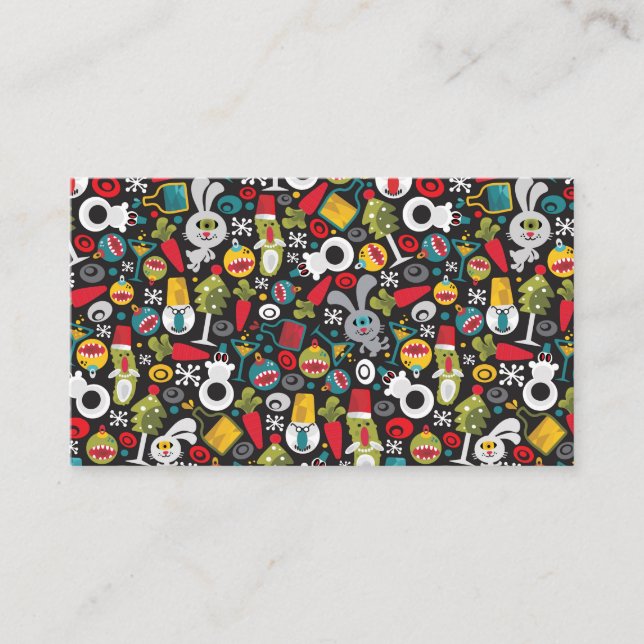 Cartão De Lugar Natal feio e Feliz ano novo (Frente)