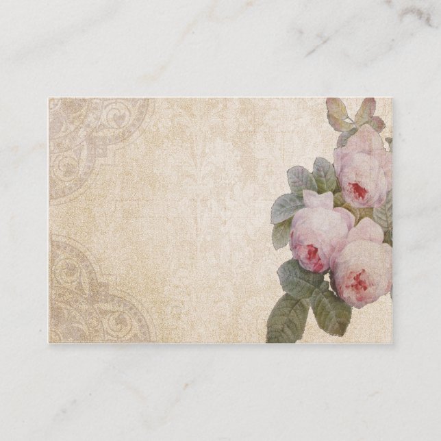 Cartão de lugar para eventos especiais de Rosa Bou (Frente)