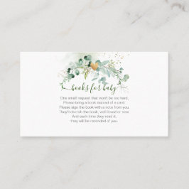 Cartão De Lugar Pedido de Livro PixDezines, Eucalipto Aquarela