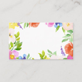 Cartão De Lugar Personalização de Frame Floral de Blooms de Primav