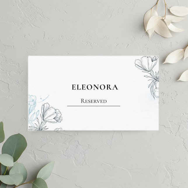 Cartão De Lugar Personalized wedding placeholders (Criador carregado)