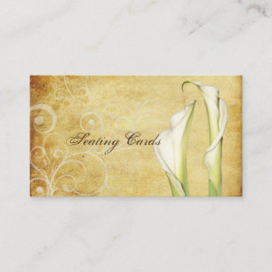 Cartão De Lugar PixDezines Vintage Calla Lillies, Placas Sentadas