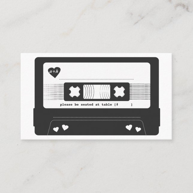 Cartão De Lugar Placa de correção de fita mista (Frente)