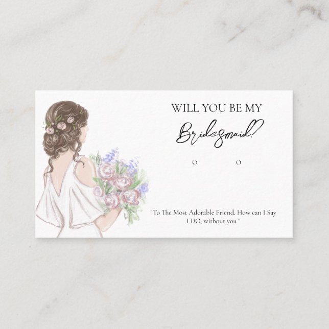 Cartão De Lugar Placa de Exibição de Bridesmaid de Noite de Casame (Frente)