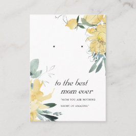 CARTÃO DE LUGAR PLACA DE EXIBIÇÃO DE EMERGÊNCIA DE MÃE FLORAL AMAR