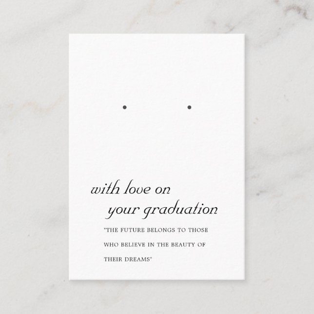 CARTÃO DE LUGAR PLACA DE EXIBIÇÃO DE GRAVAÇÃO PRETA E BRANCA (Frente)