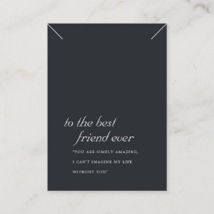 CARTÃO DE LUGAR PLACA DE EXIBIÇÃO DO PRESENTE DO AMIGO BRANCO PRET