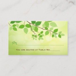 Cartão De Lugar Placa de Local de Recepção de casamento de Ramific