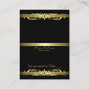 Cartão De Lugar Placa de Mesa de Pergaminho Dourado Grande Duquesa