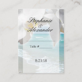 Cartão De Lugar Placa de Mesa do Aqua Beach Orchid