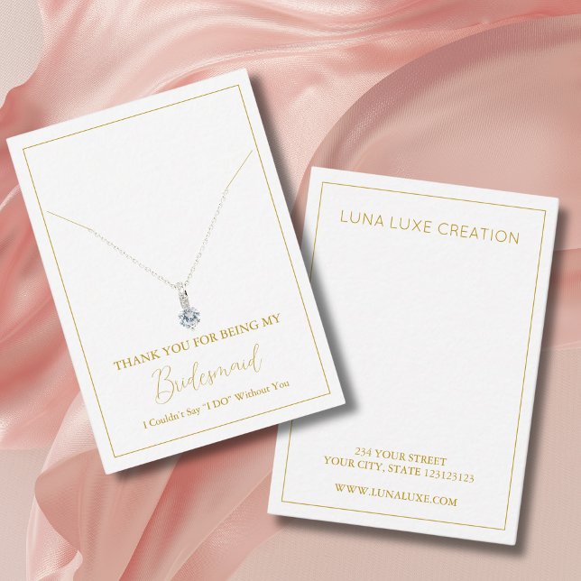 Cartão De Lugar Placa de vídeo de colar de ponte simples (Criador carregado)