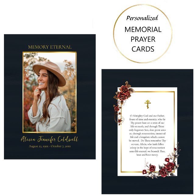 Cartão De Lugar Placa Ortodox de Foto Eterna de Memória (Criador carregado)