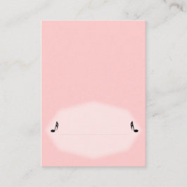 Cartão De Lugar Placa Pink Music Place