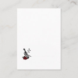 Cartão De Lugar Placa Violin Music Place