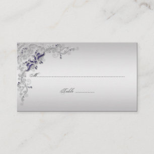 Cartão De Lugar Placas De Colocação De Cabeças De ornamentado Purp