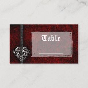Cartão De Lugar Placas de Mesa de Recepção Cardíaca Silver Dama