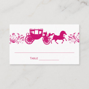 Cartão De Lugar Placas Mesas de Casamento de Cavalo e Carruagem Ro