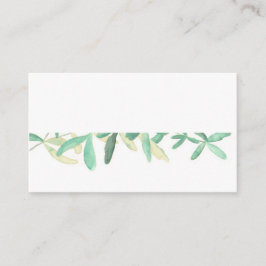 Cartão De Lugar Placecard de Casamento Botânico Moderno