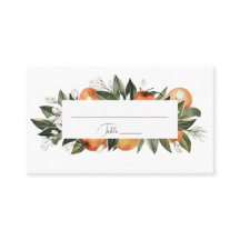 Placecard Laranja Laranja Laranja