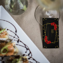 Quinceañera rosa vermelha Preta e Dourada