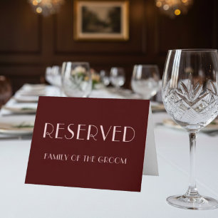 Cartão de lugar reservado para casamento rosa páli
