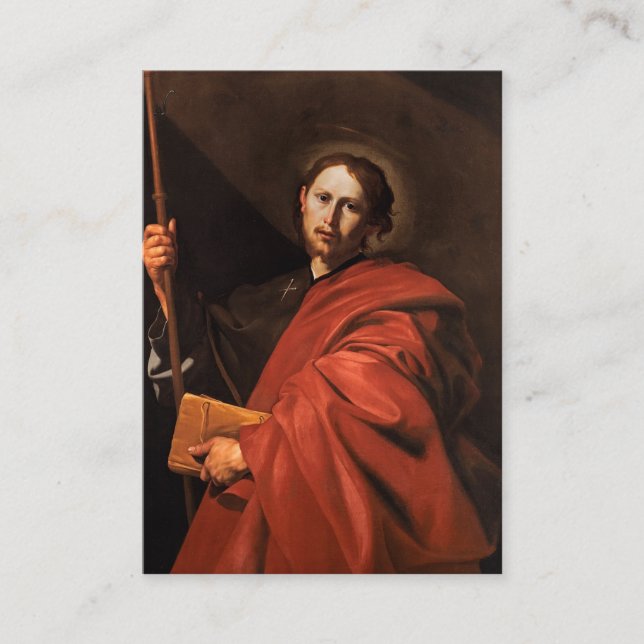 Cartão De Lugar Rua. James Act of Faith Prayer Card (Frente)