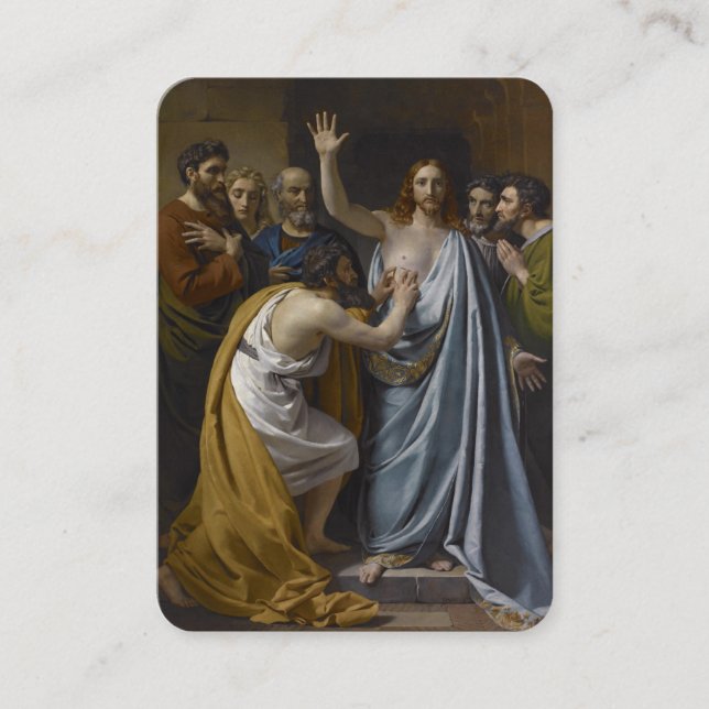 Cartão De Lugar Rua. Thomas, a Oração Católica Apóstata Religiosa (Frente)