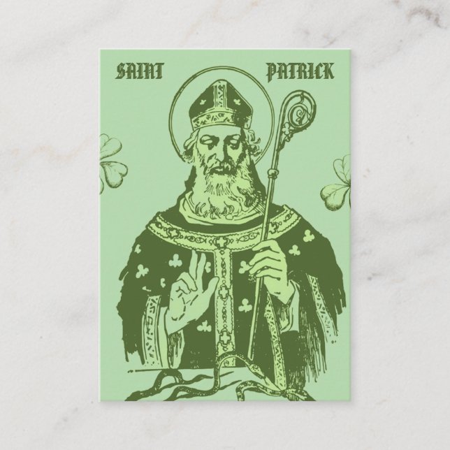Cartão De Lugar Saint Patrick Prayer Card – Catholic Devotional (Frente)