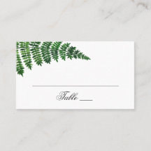 Samambaia verde em aquarela. Casamento na floresta