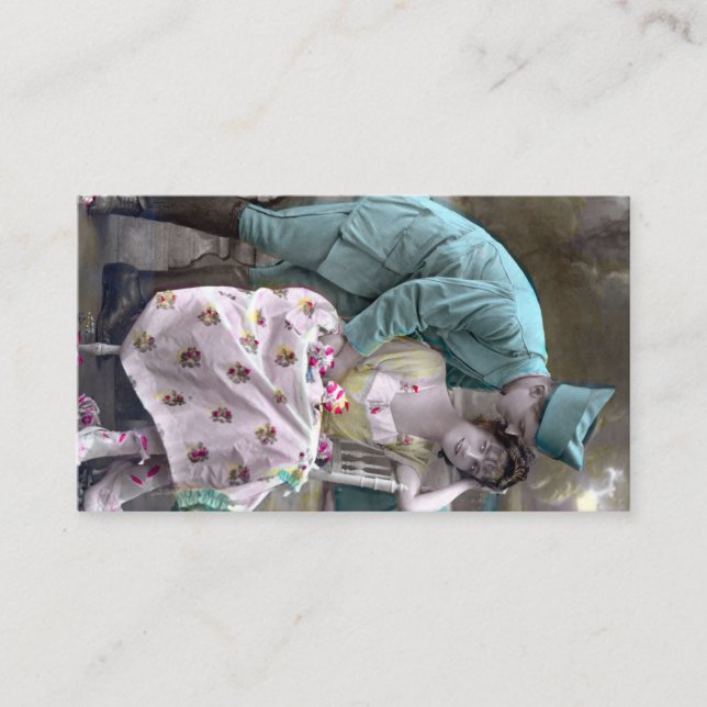 Cartão De Lugar Soldado e Lover (Frente)