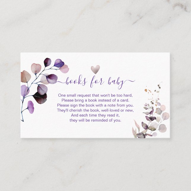 Cartão De Lugar Solicitação de Livro PixDezines Encls de Eucalipto (Frente)