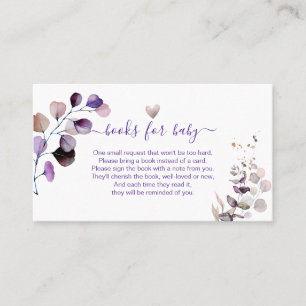 Cartão De Lugar Solicitação de Livro PixDezines Encls de Eucalipto