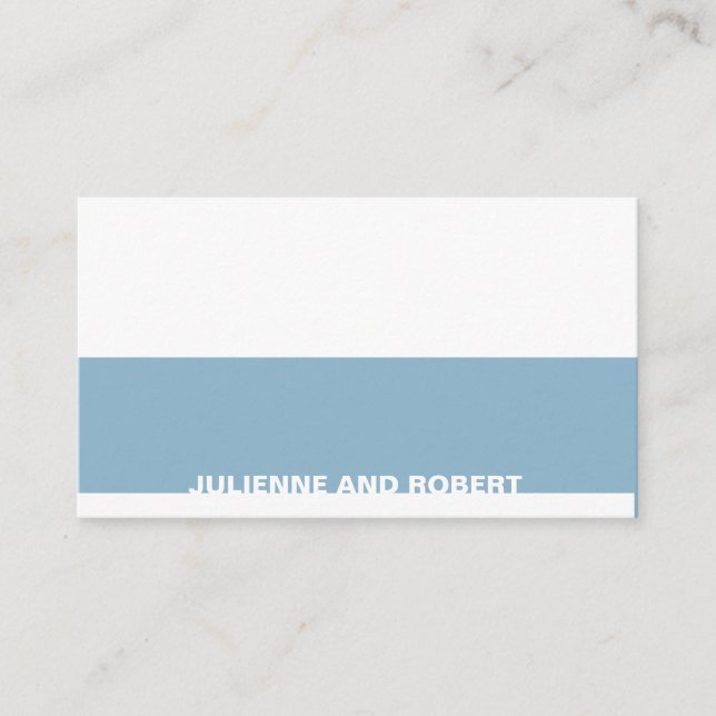 Cartão De Lugar Somente você | Placa de Casamento Dobrada Moderna (Frente)