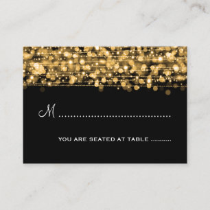 Cartão De Lugar Sparkles do partido de Placecards do casamento