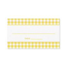 Sunshine Yellow Country Gingham
