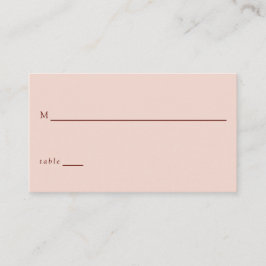 Cartão De Lugar Terracotta Bohemian Wedding Modern Tradicional