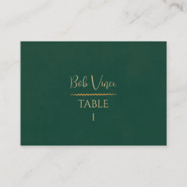 Cartão De Lugar Terracotta e Dourado Boho Luxo, Aquecimento Românt