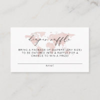 Tíquete de Fralda de Raffle do Mapa Rosa CARMEN
