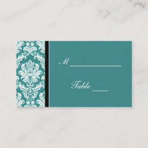 Cartão De Lugar Titulares de Placecard de Casamento tema damasco T